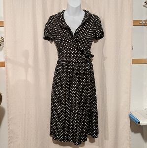 J. Crew flirty polka dot wrap dress size 0
